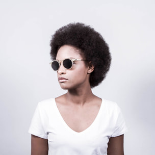 Gafas de sol OCEAN CYCLOPS - Oro blanco transparente / Ahumada
