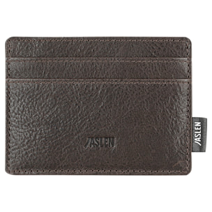 Tarjetero Piel Hombre Jaslen Hannover Marron