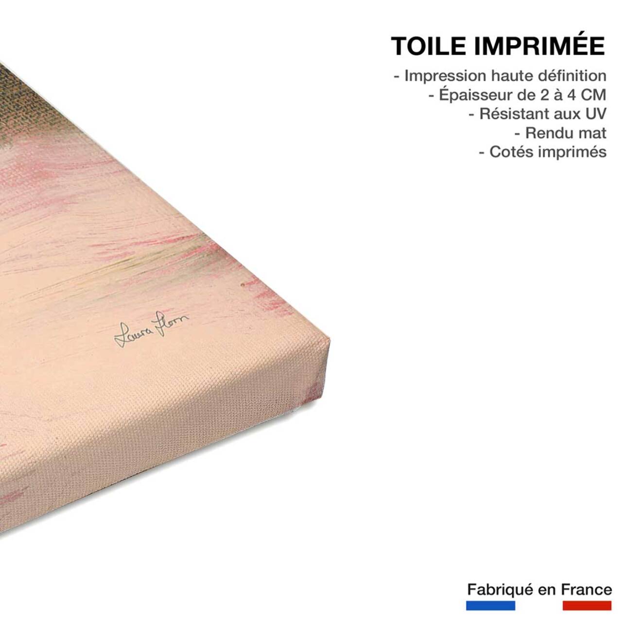 Tableau Texture brossée Toile imprimée