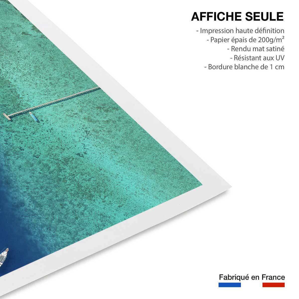 Poster blue lagoon Affiche seule