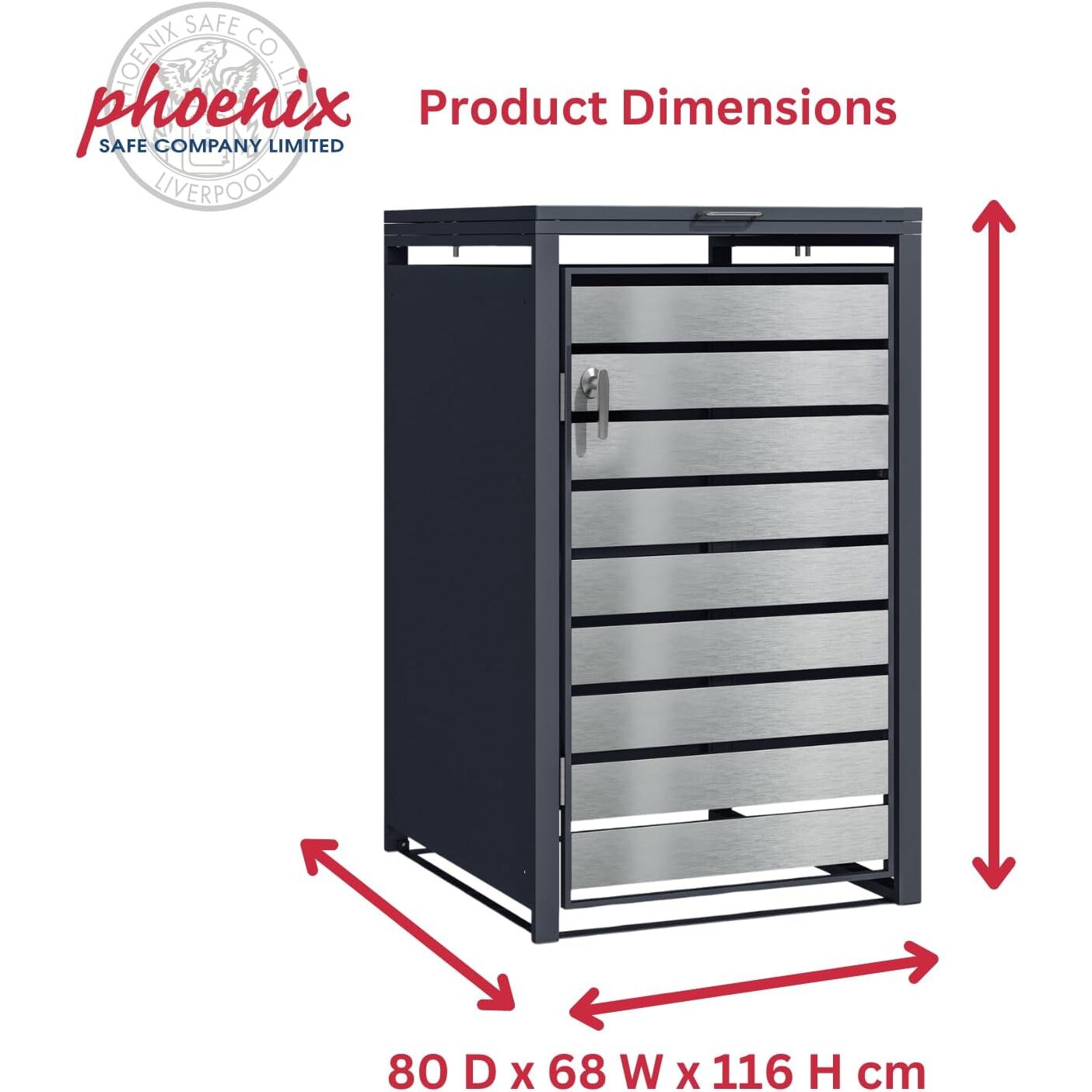 Cache-poubelle 1 bac GB1168ASK