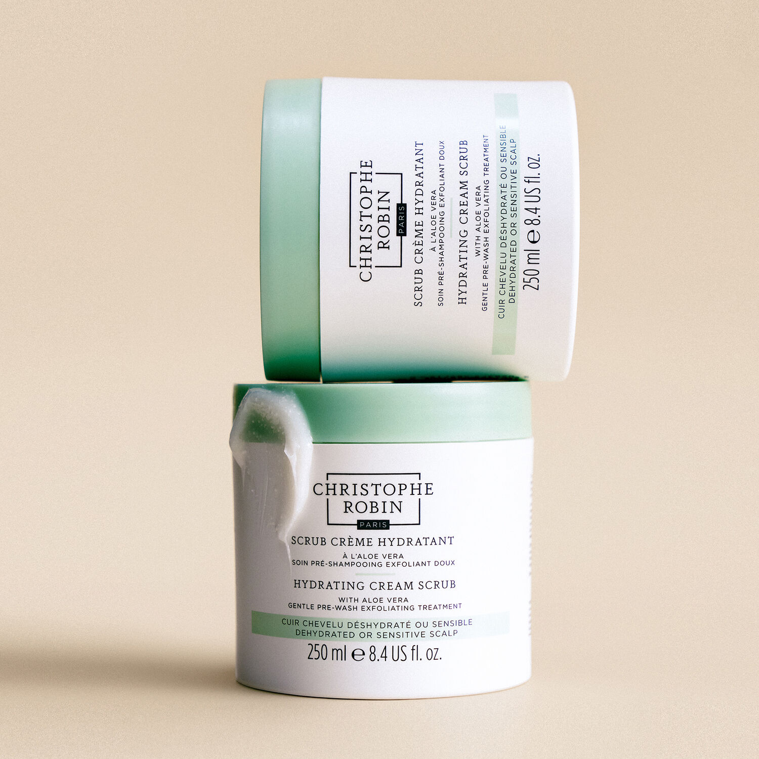 Scrub Crème Hydratant  - Pré-Shampooing Exfoliant Doux à l'Aloé Vera 250 ml