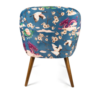 Poltrona Excelsa Fuji in poliestere e multistrato 70,5x65x83 cm multicolore