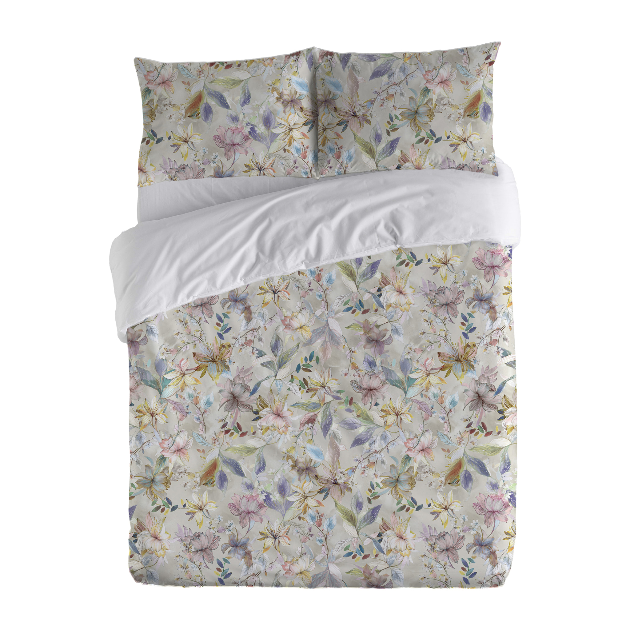 Housse de couette FIORENTINA cuarzo 100% coton 79 cm/2