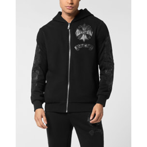 PHILIPP PLEIN Hoodie Sweatjacket CHROME