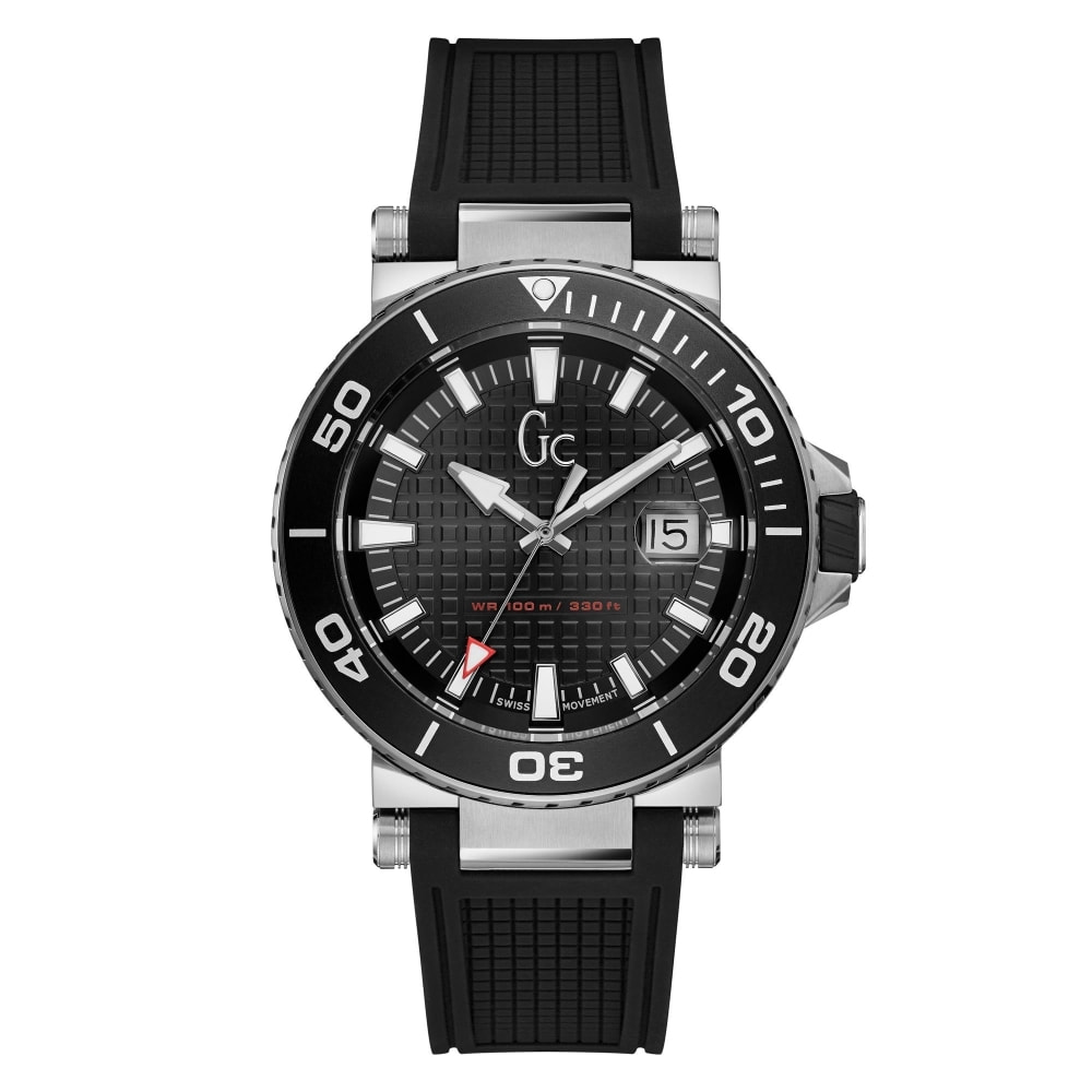 Reloj Gc Y36002G2 Hombre Analogico Cuarzo con Correa de Silicona