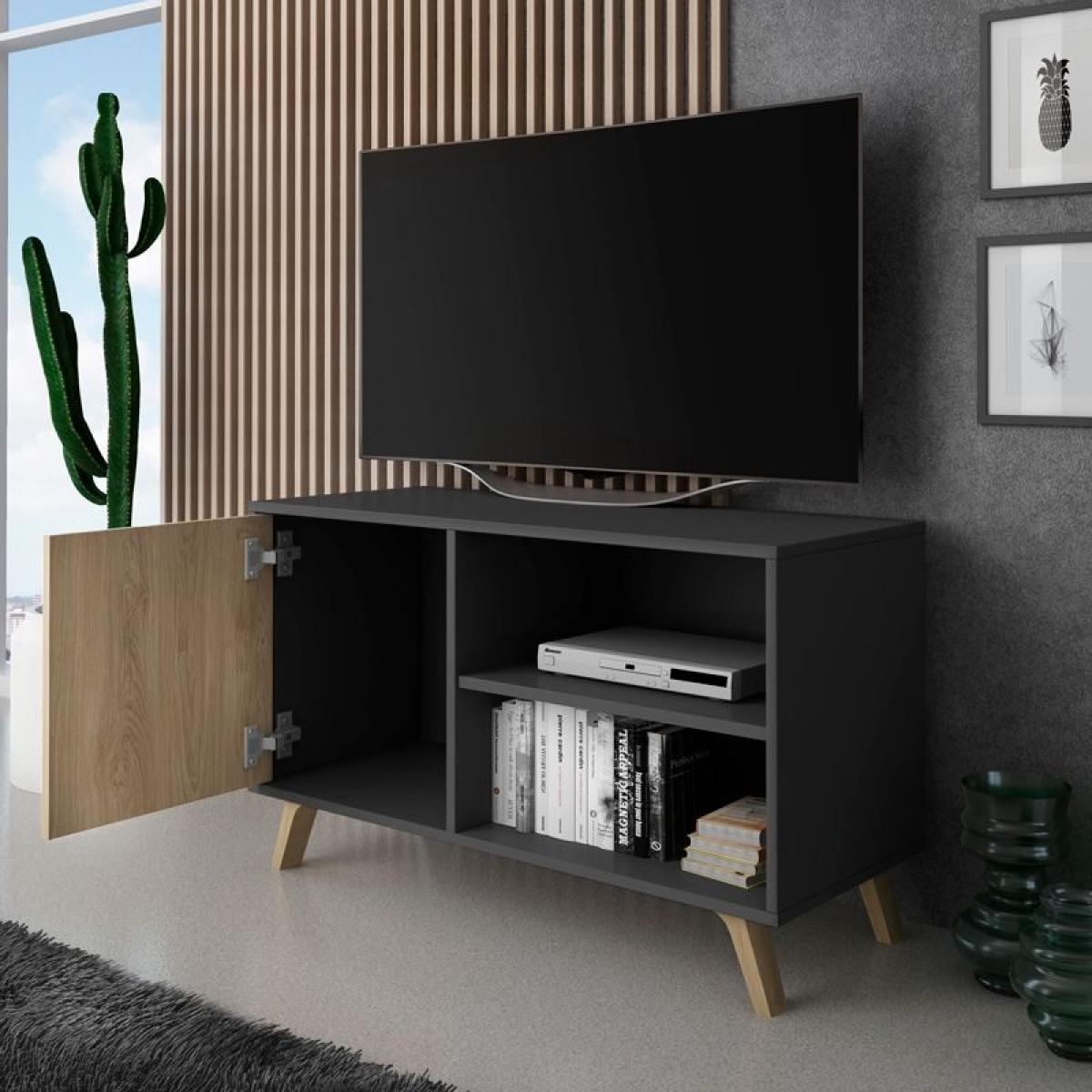 Mueble TV Wind 100 Gris Antracita - Puccini