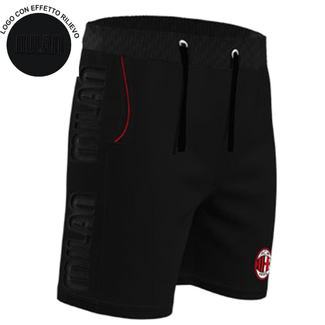 Pantaloncino Corto Uomo SQUADRE Cotone - Milan