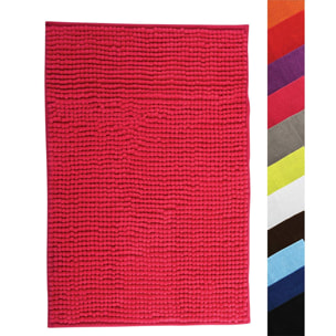 Alfombra de chenille para baño, Color Fucsia (60 x 90 cm) - MSV.