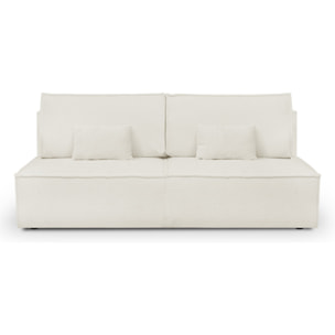 Canapé convertible 3 places en tissu bouclé - MILLA