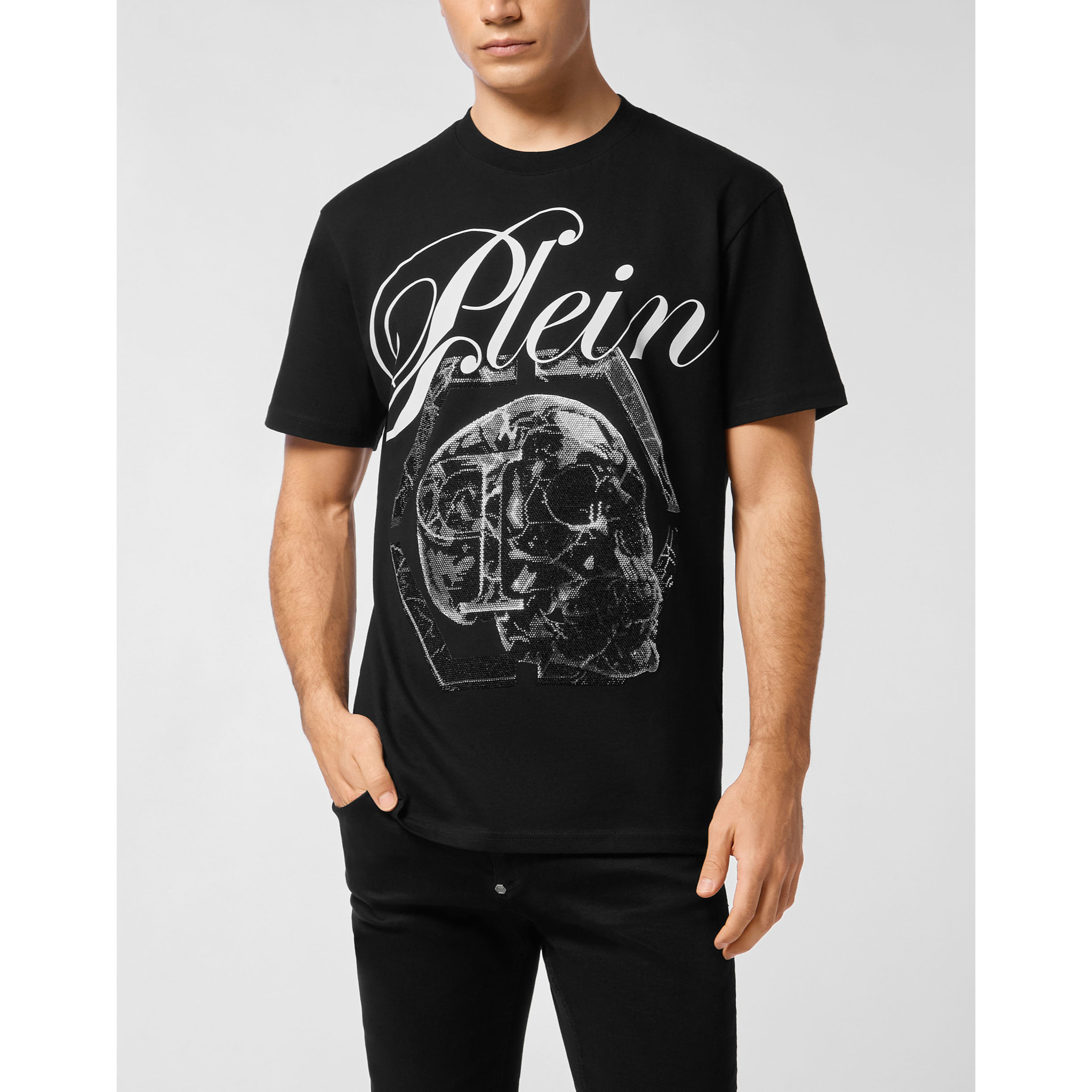 PHILIPP PLEIN T-shirt girocollo a maniche corte SKULL