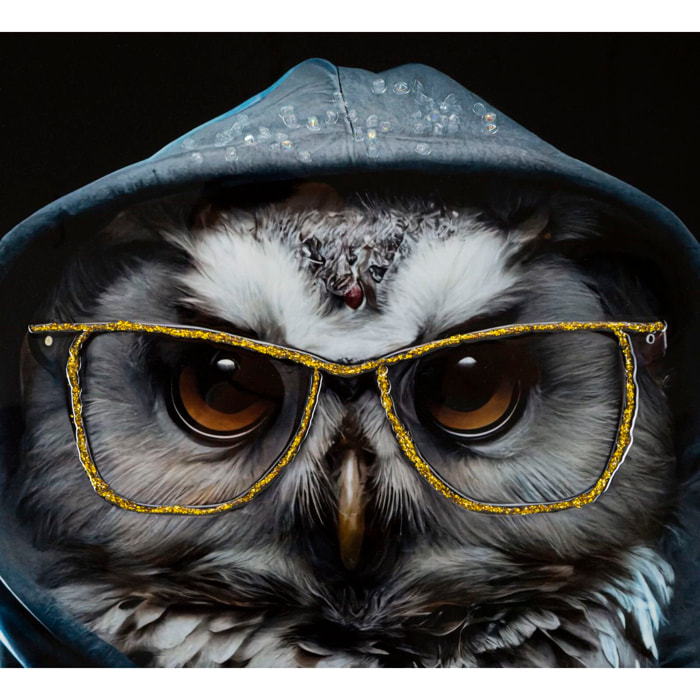 DIPINTO SU TELA LACCATO EDVY C/CORNICE CM 53X3X73