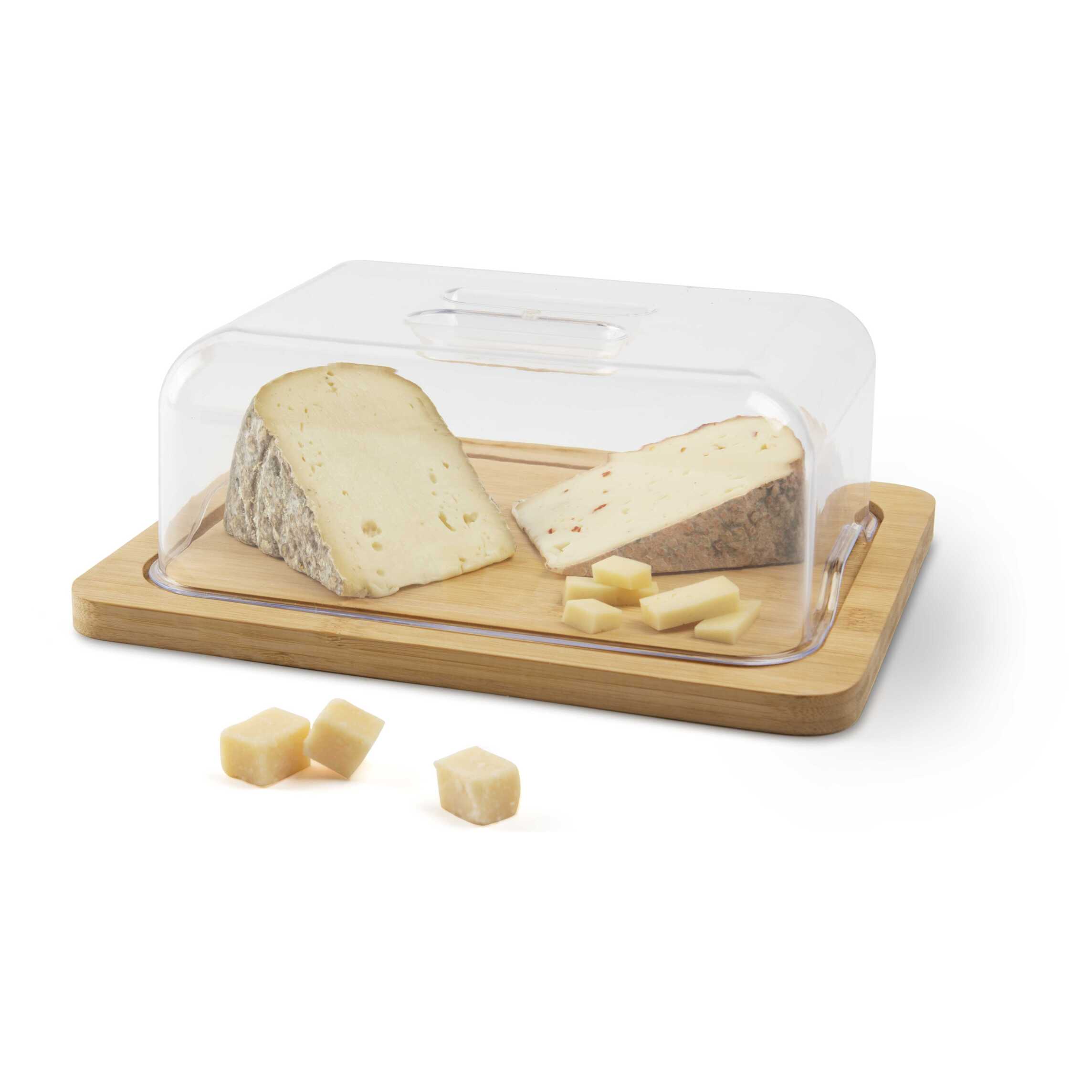 Copriformaggio Excelsa- Eco Living, Bambù Legno Naturale