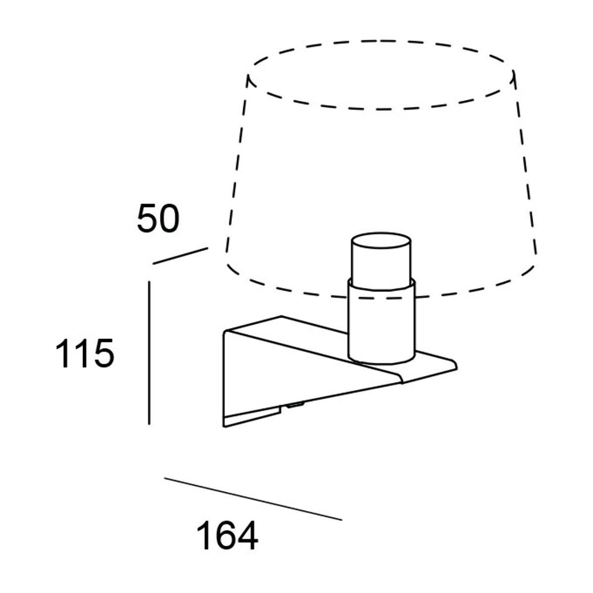 LEDS C4 APLIQUE GLOSS E27 60 NÍQUEL SATINADO CROMO. PANTALLA NO INCLUIDA.