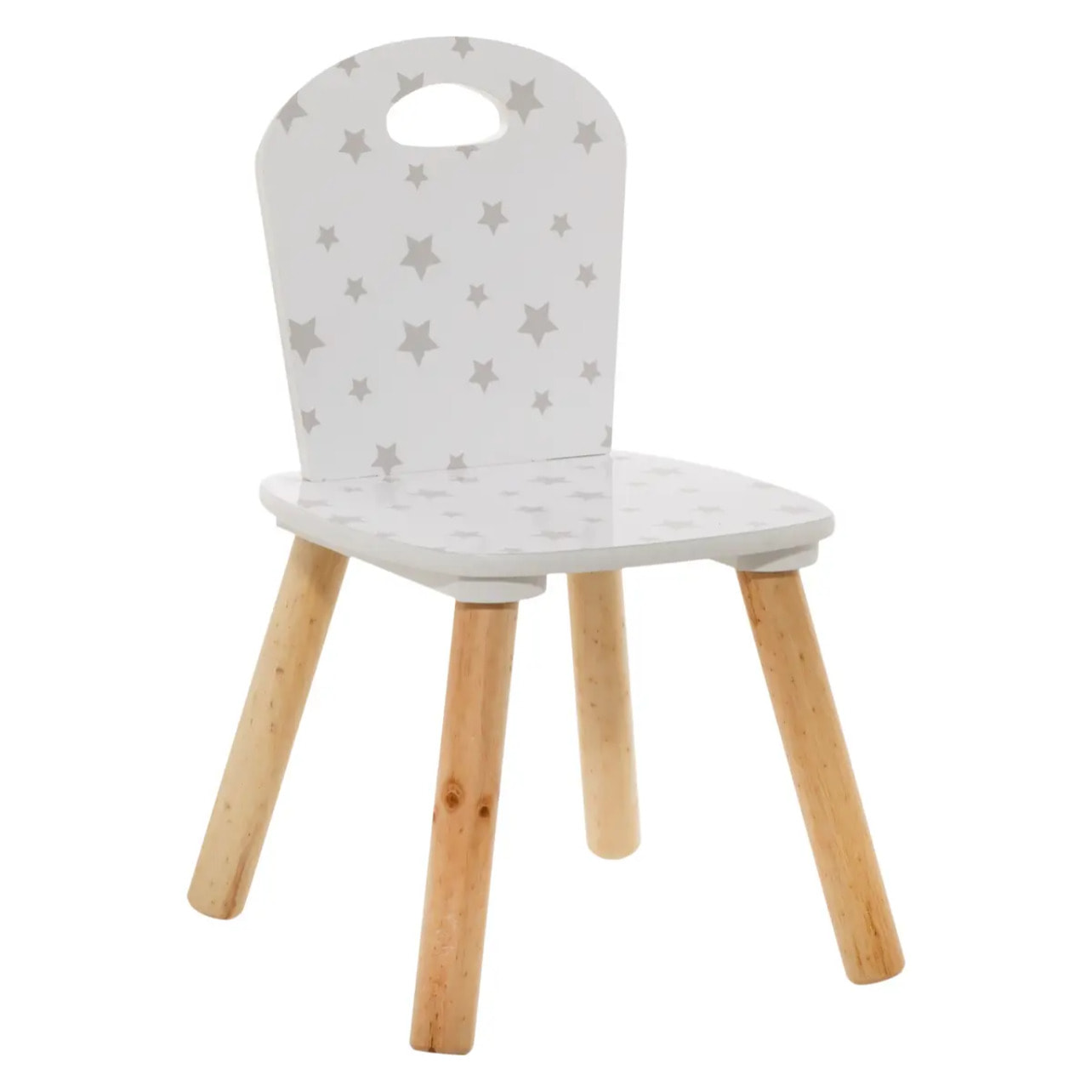 Chaise enfant "Douceur" motifs gris