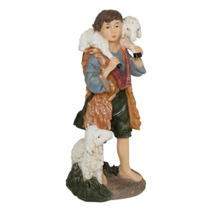Santon pour crèche de Noël H.20cm résine assorti