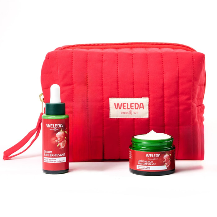 WELEDA - TROUSSE VISAGE GRENADE MACA : Crème de Jour + Sérum raffermissant - 40+30 ml