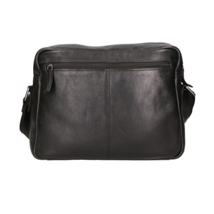 Borsa a tracolla unisex In Vera pelle Made in India 31x23x11 cm