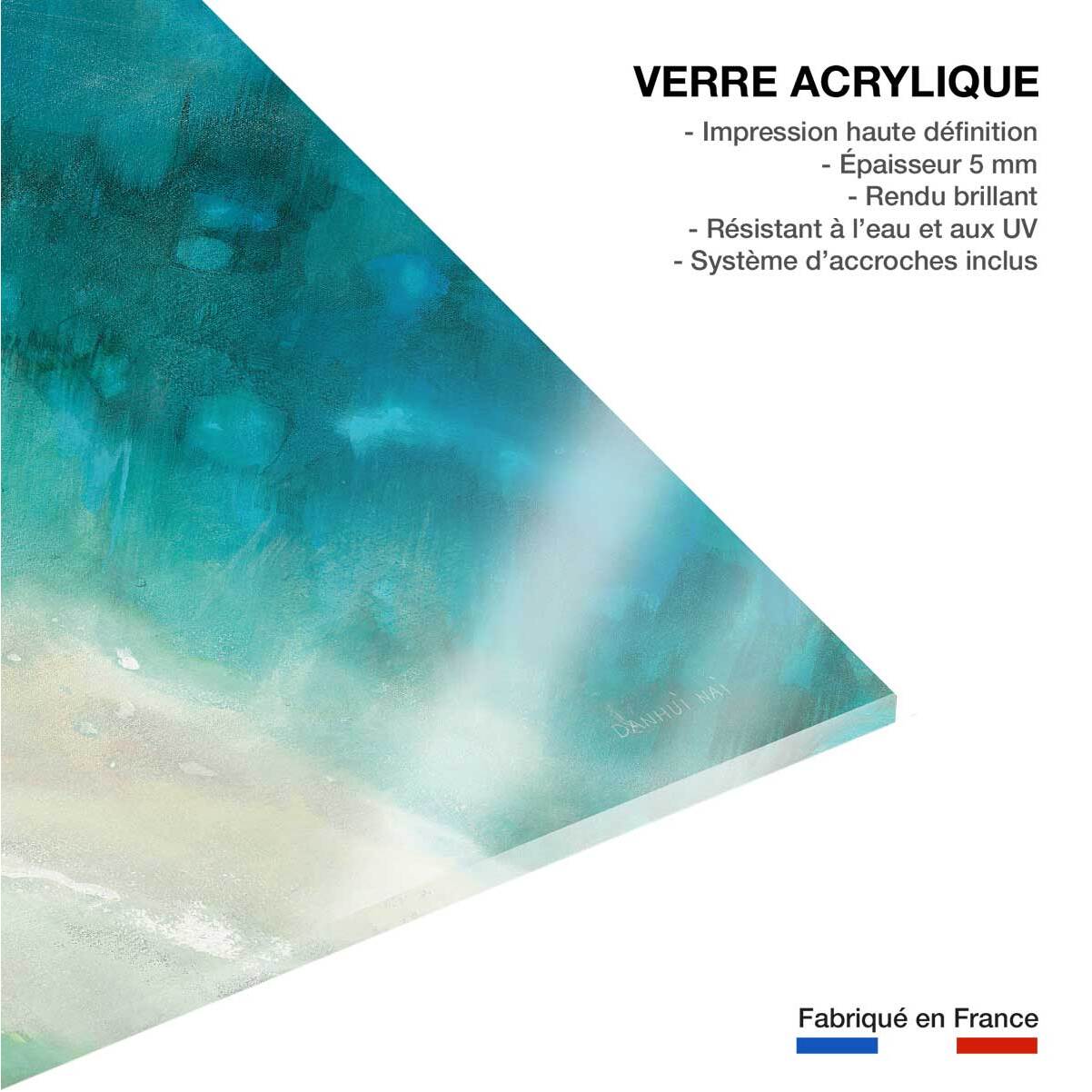 Tableau deco Plage bleue Tableau plexiglas