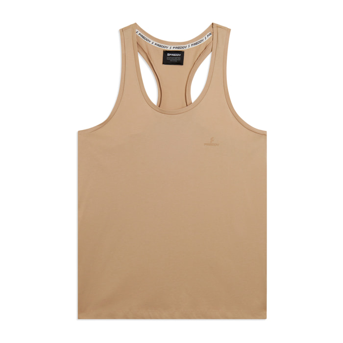 Canotta sportiva con retro a vogatore