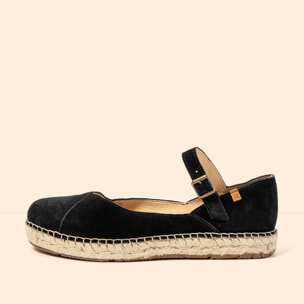 Zapatos N679 SILK SUEDE BLACK / CAMPOS color Black