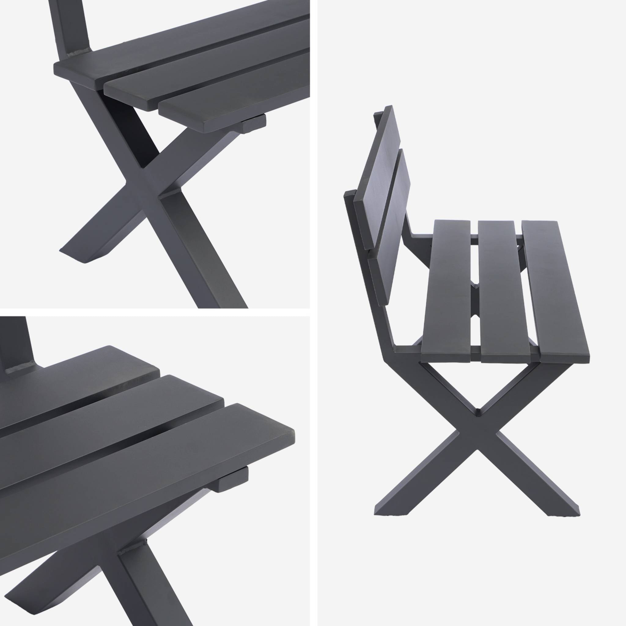 Banc de jardin aluminium 2 places TERRALU