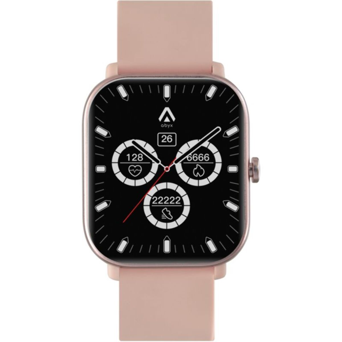ABYX Tracker Attività Fitness Lime IP67 – Contapassi E Monitor Sportivo, Colore Rosa