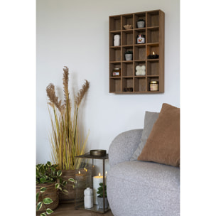 Scaffale da parete Moss in pino naturale 44×10×63 cm
