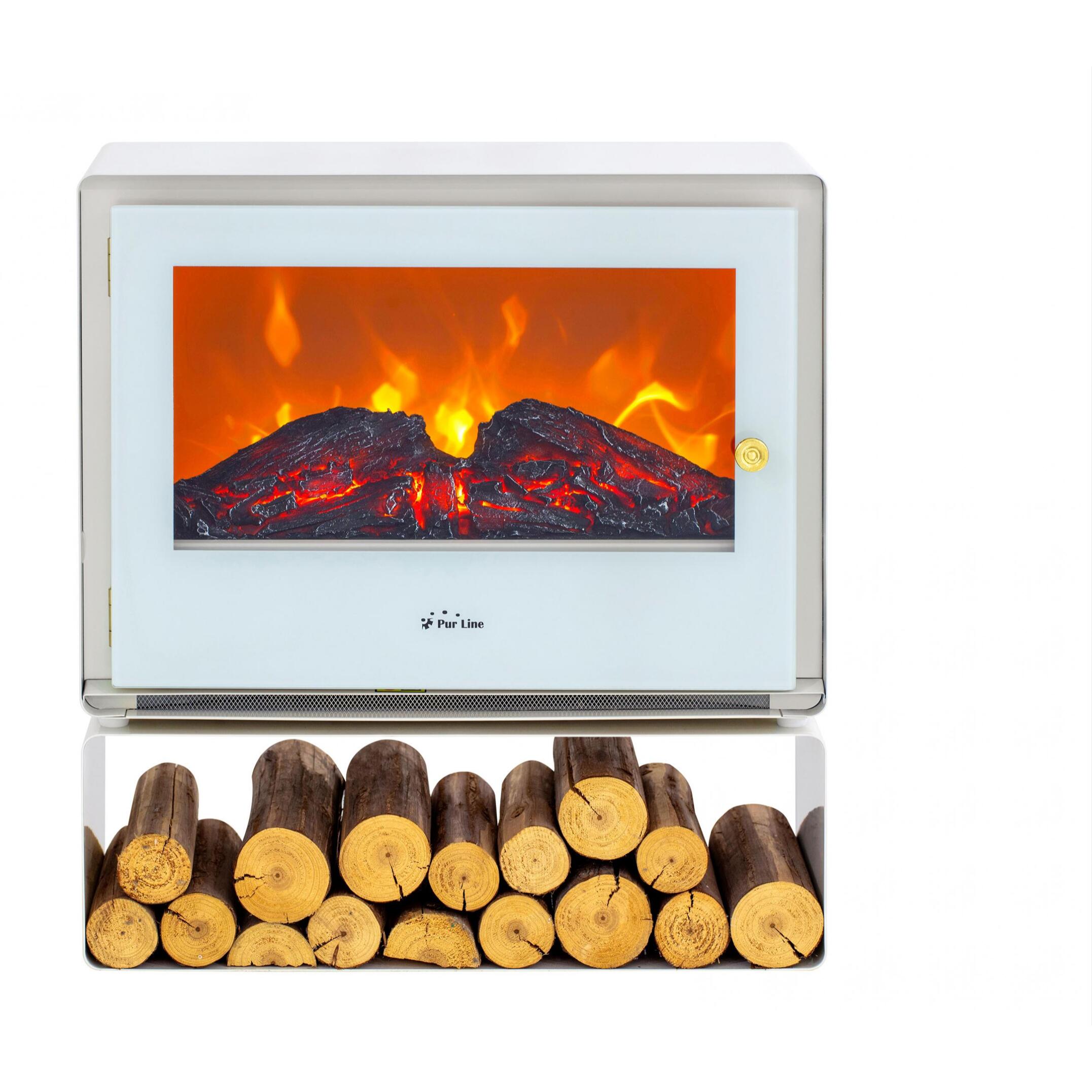 Chimenea eléctrica de suelo con estante 2000 W CHE-710 W PURLINE 2000 W