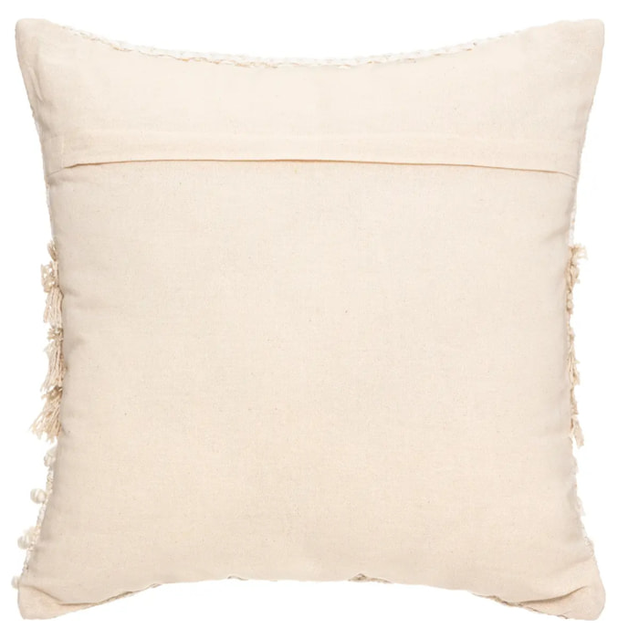 Coussin "Sable cuivré" en coton beige 40x40 cm