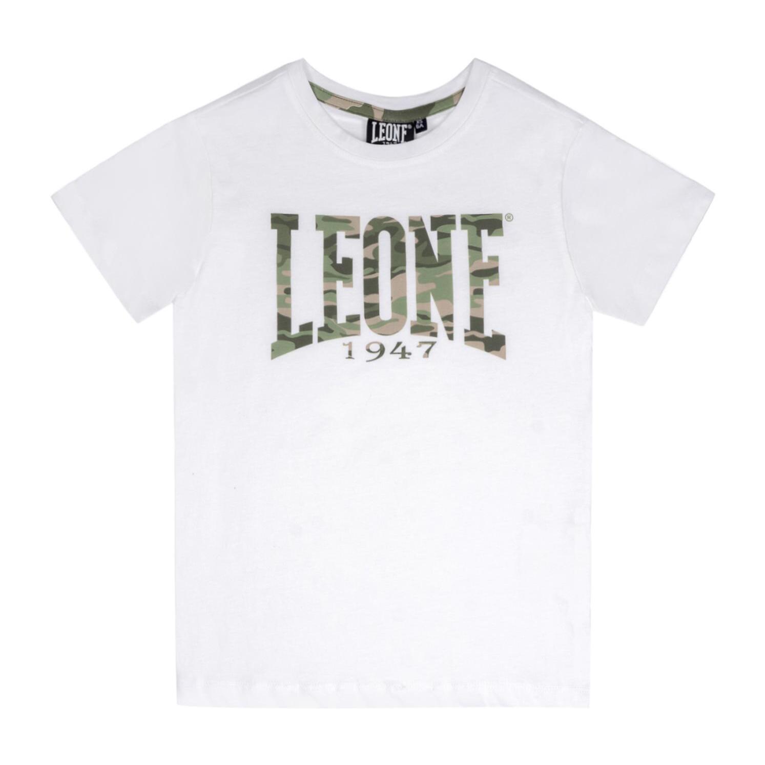 T-shirt da bambino in cotone Leone Camouflage