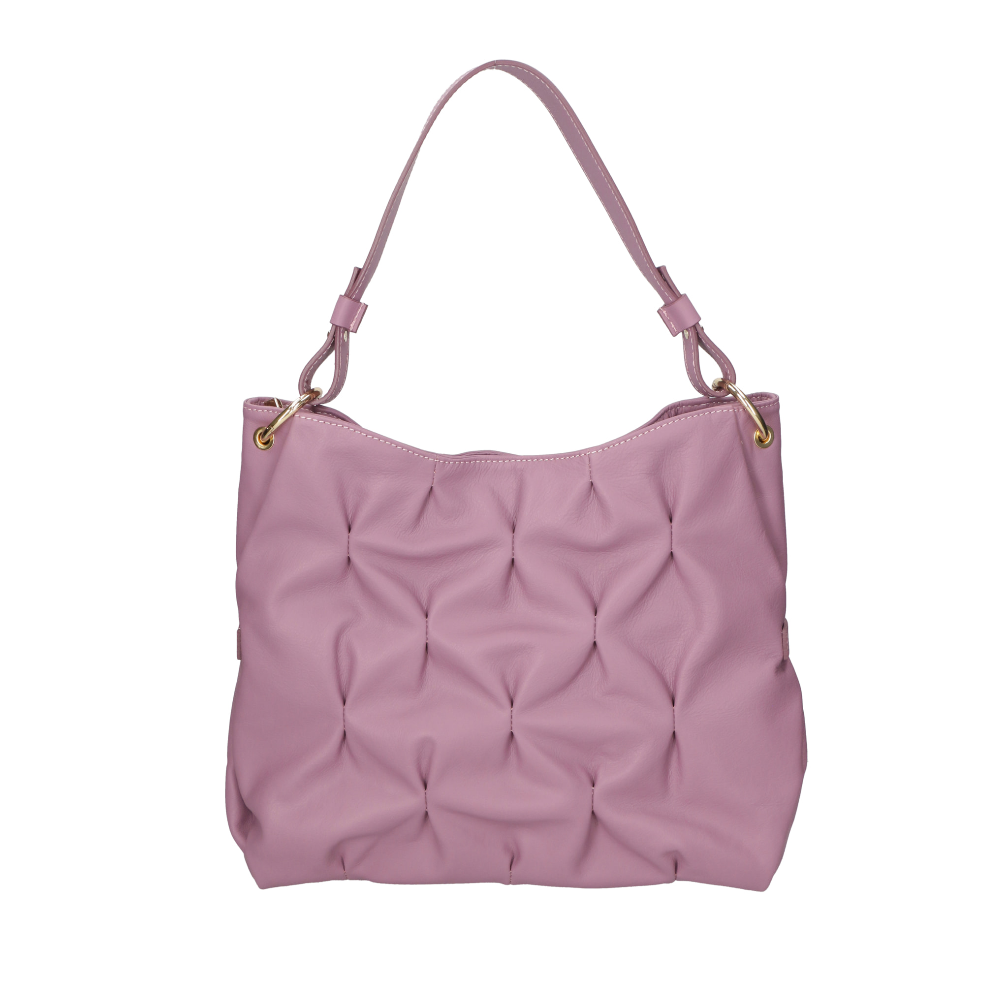 Borsa a spalla da donna In Vera pelle Made in Italy 34x28x12 cm