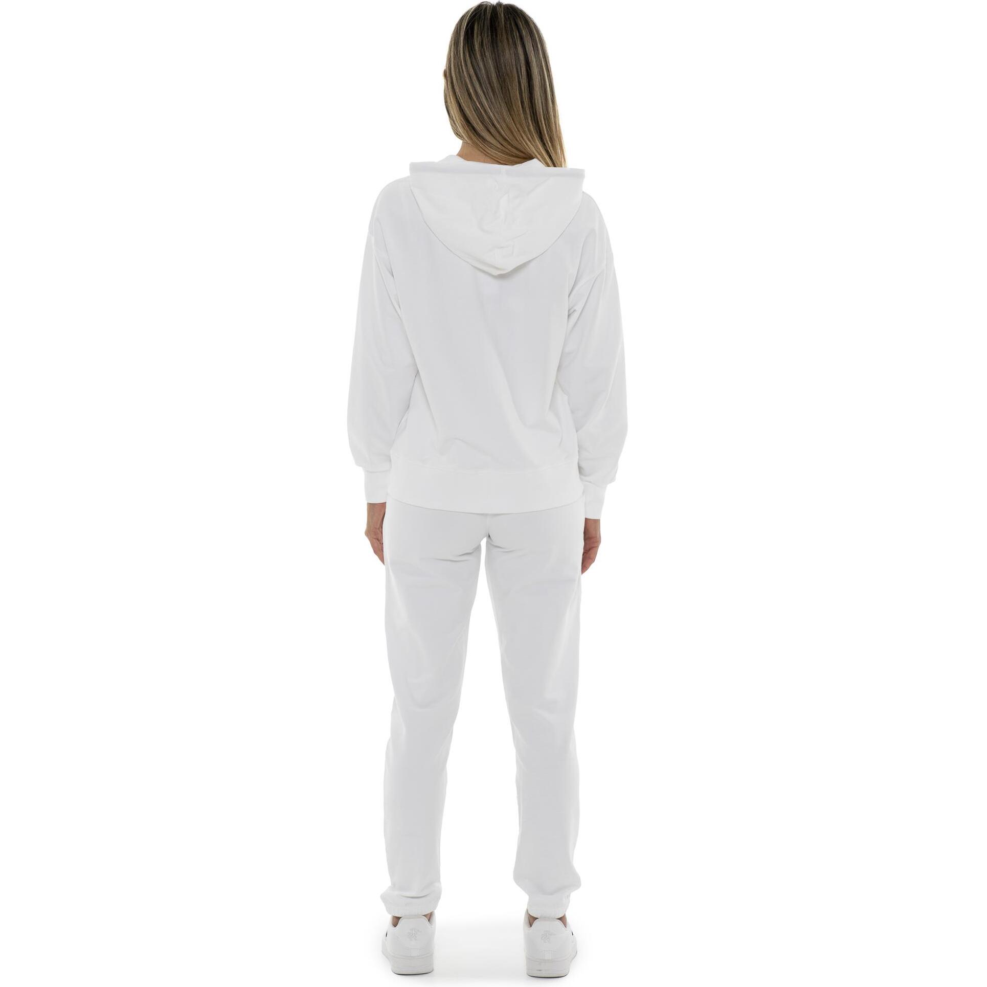 Tuta da donna in cotone non Felpeto con cappuccio e zip Leone Basic