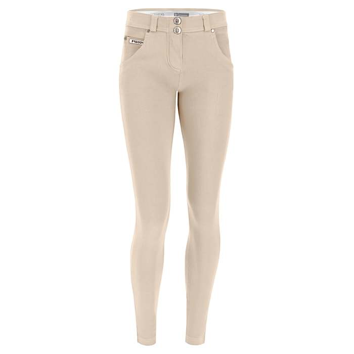 Pantaloni push up WR.UP® vita alta superskinny tessuto navetta