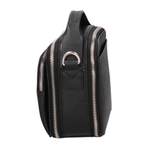 Borsa a spalla da uomo In Vera pelle Made in Italy 16,5x18x8,5 cm