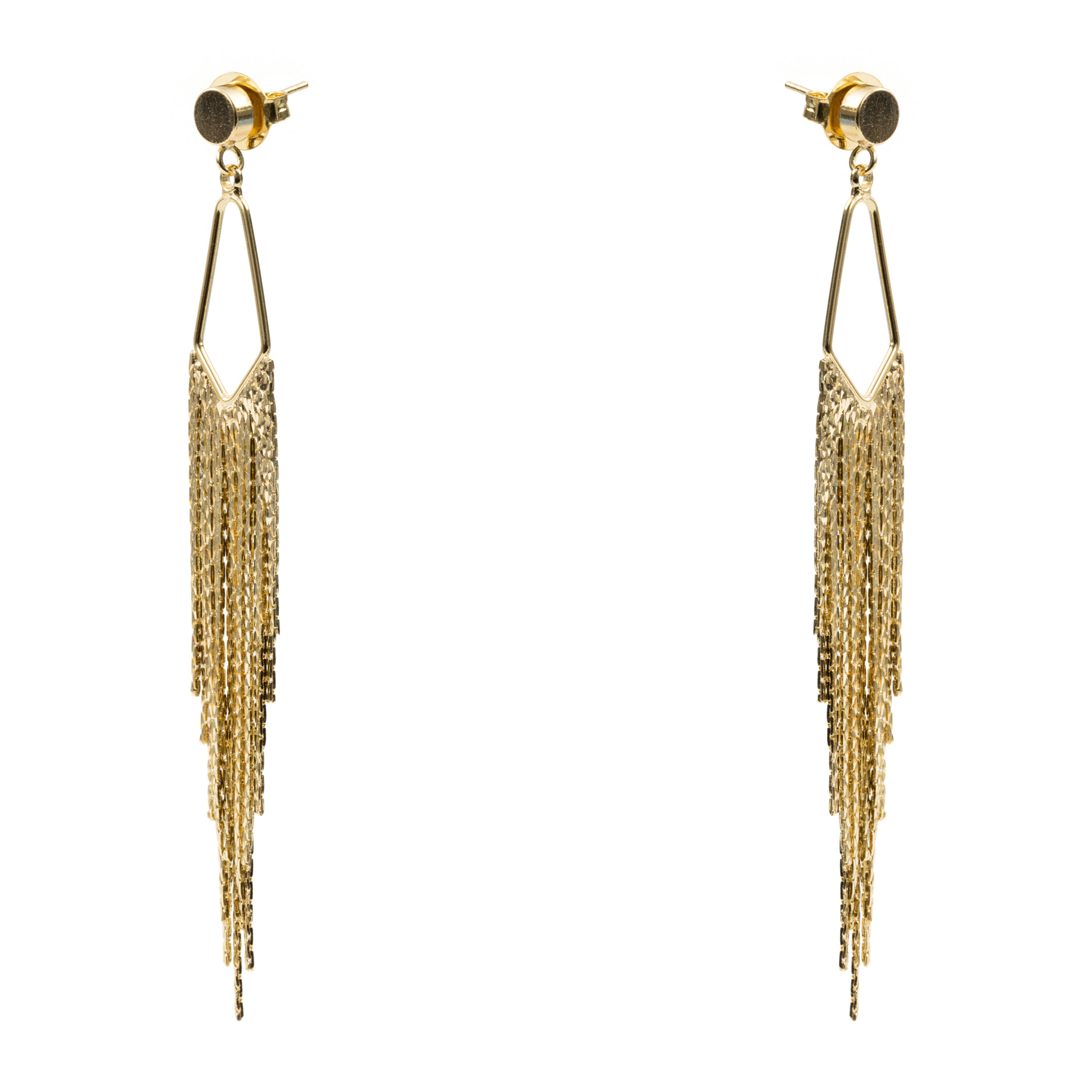 Pendientes acabado en oro amarillo de 18k