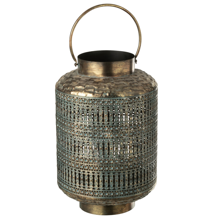 J-Line lanterne Antique - acier - bronze - small