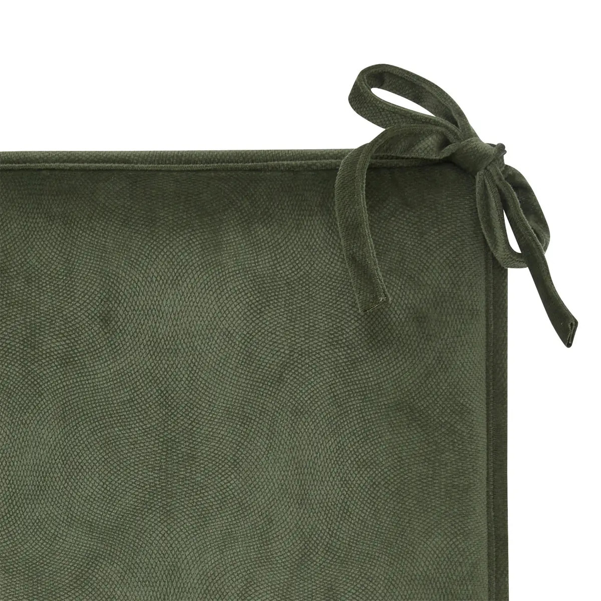 Galette de chaise Lilou vert Kaki 38x38cm