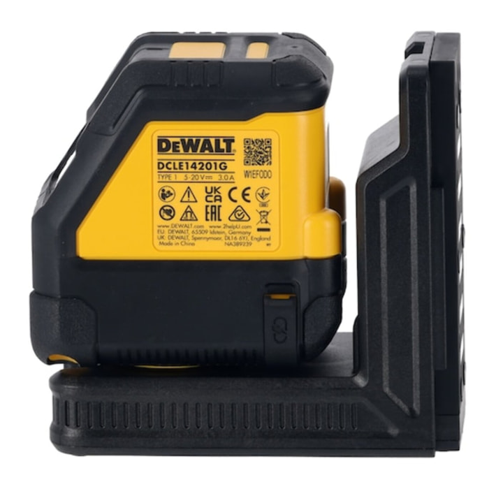 Niveau laser croix - faisceaux verts - usb-c - DEWALT - DCLE14201GB-XJ