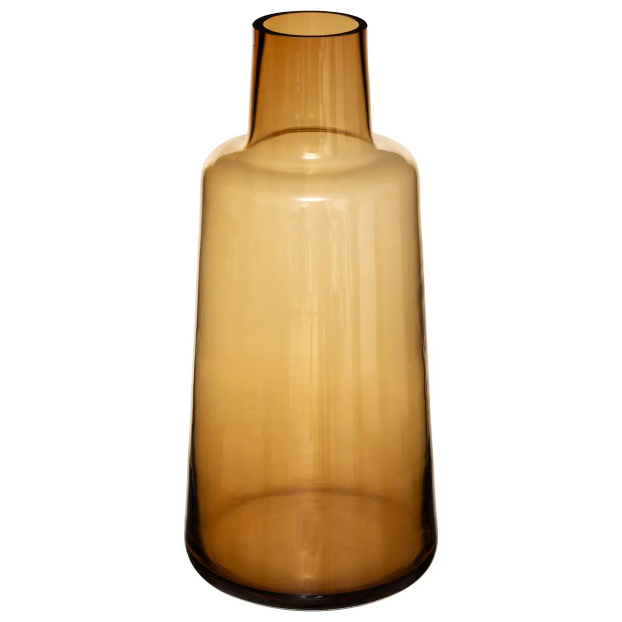 Vase verre - ambre - H40 cm