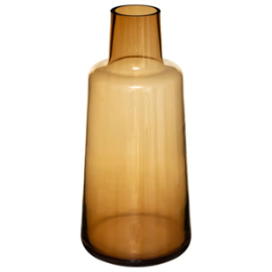 Vase verre - ambre - H40 cm