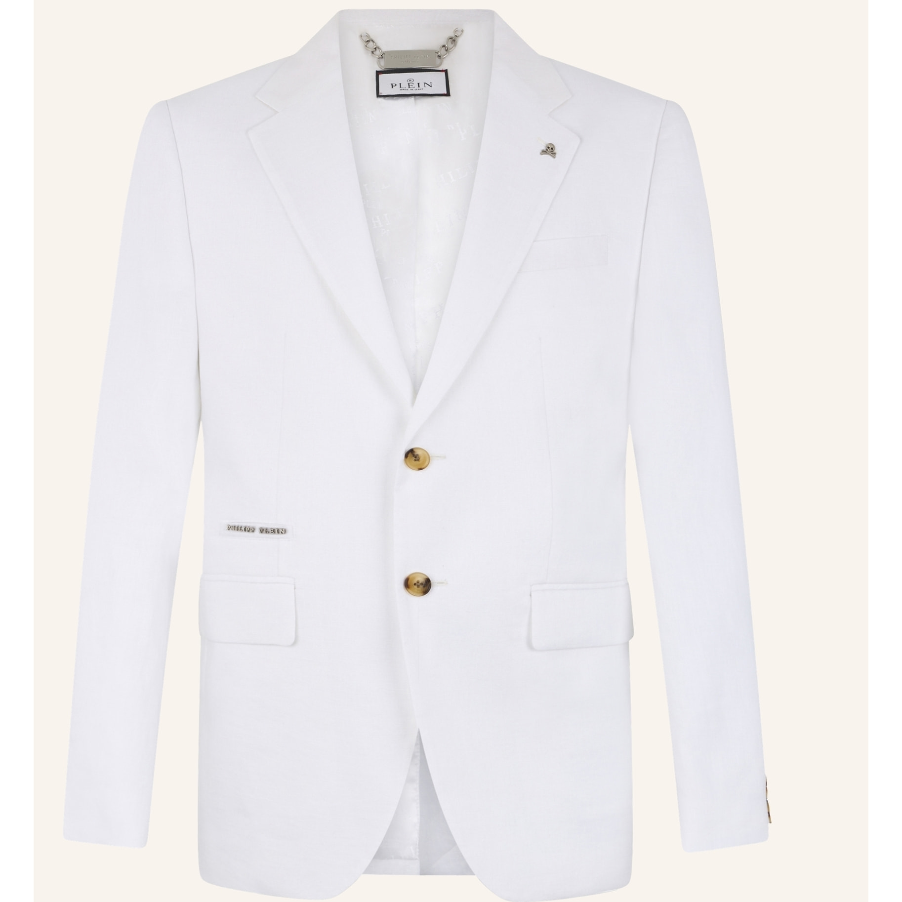 PHILIPP PLEIN Linen Miami Vice Fit Blazer