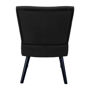 Fauteuil Crapaud Giulia Noir