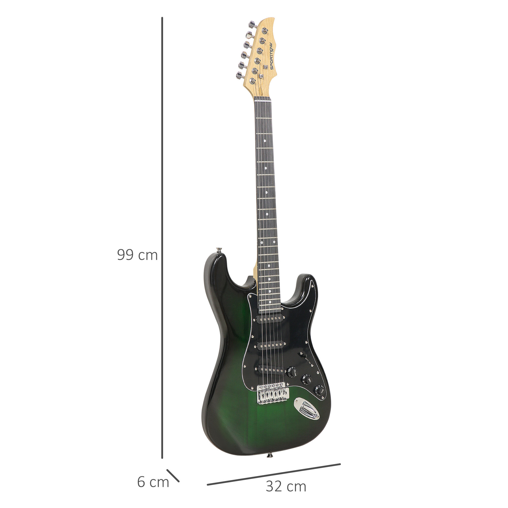 Kit Guitarra Eléctrica de Iniciación, Guitarra Eléctrica con Amplificador de 15W, Afinador Digital, Cuerdas, Correa, 3 Púas y Funda de Transporte, para Adultos, Adolescentes, Negro