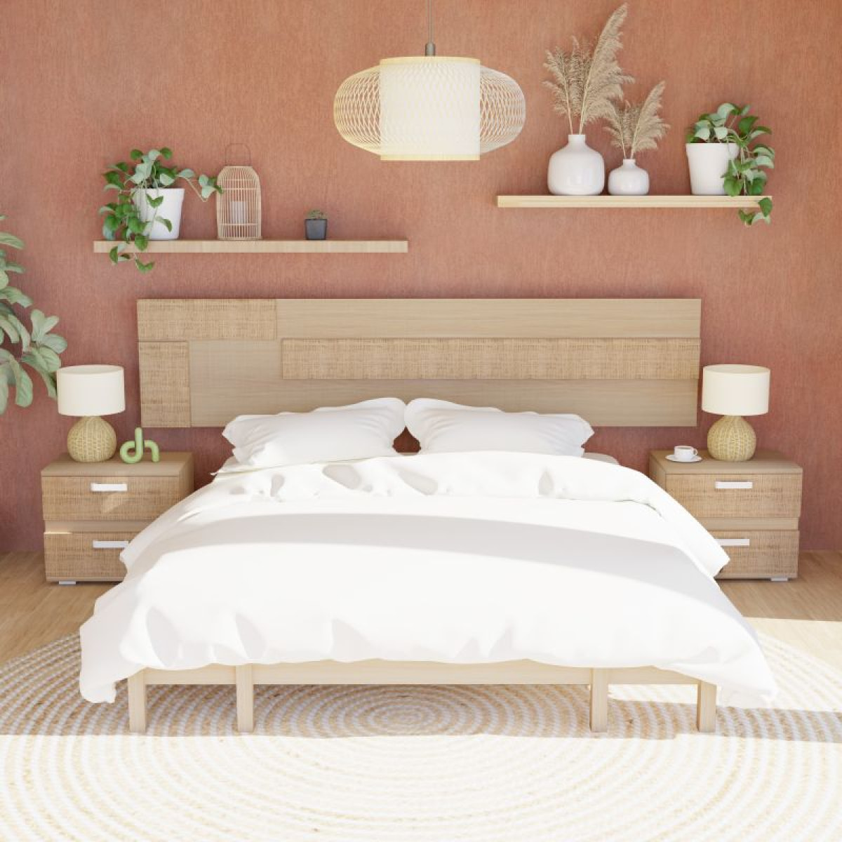 Cabecero Ataneq Tex Leds Tofe - Textil