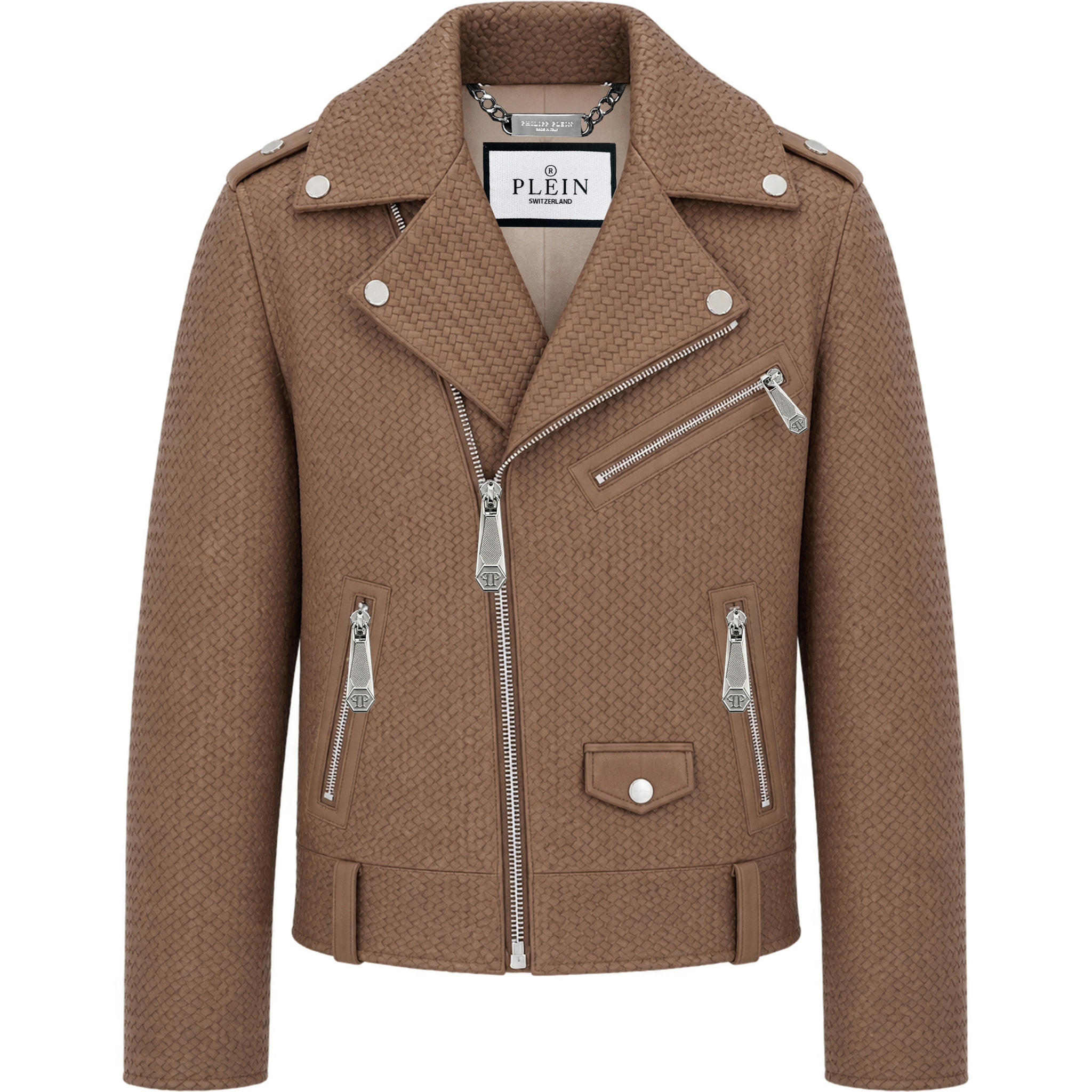 PHILIPP PLEIN Chaqueta biker de cuero