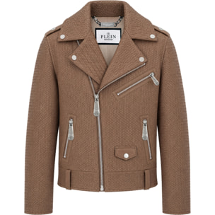 PHILIPP PLEIN Chaqueta biker de cuero