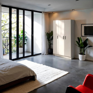 Armario Multi Useful SH 110 3 Puertas Blanco Roto