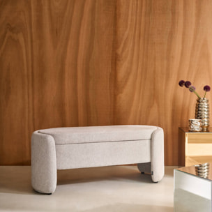 Banc coffre, bout de lit contemporain tissu KALO