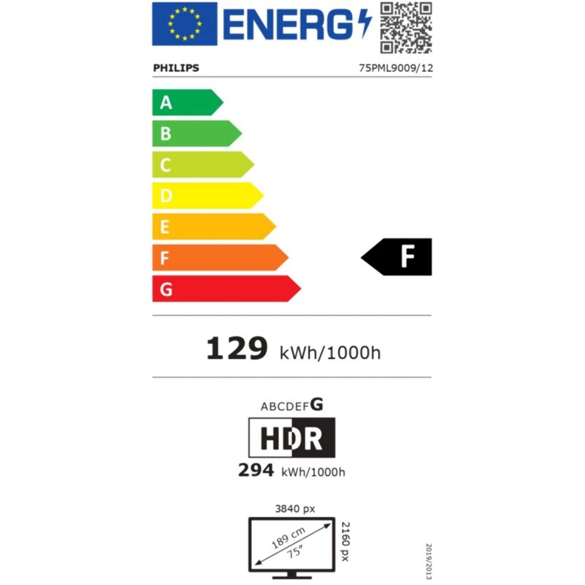 TV QLED PHILIPS 75PML9009 Mini Led Ambilight